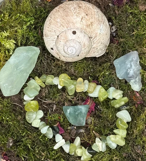 Kristallarmband -Serpentine Jade-